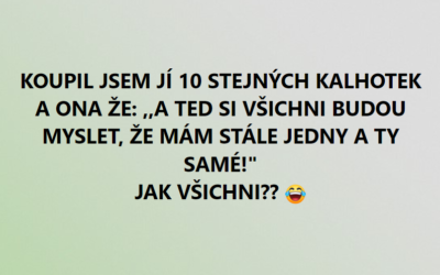 10 stejných kalhotek