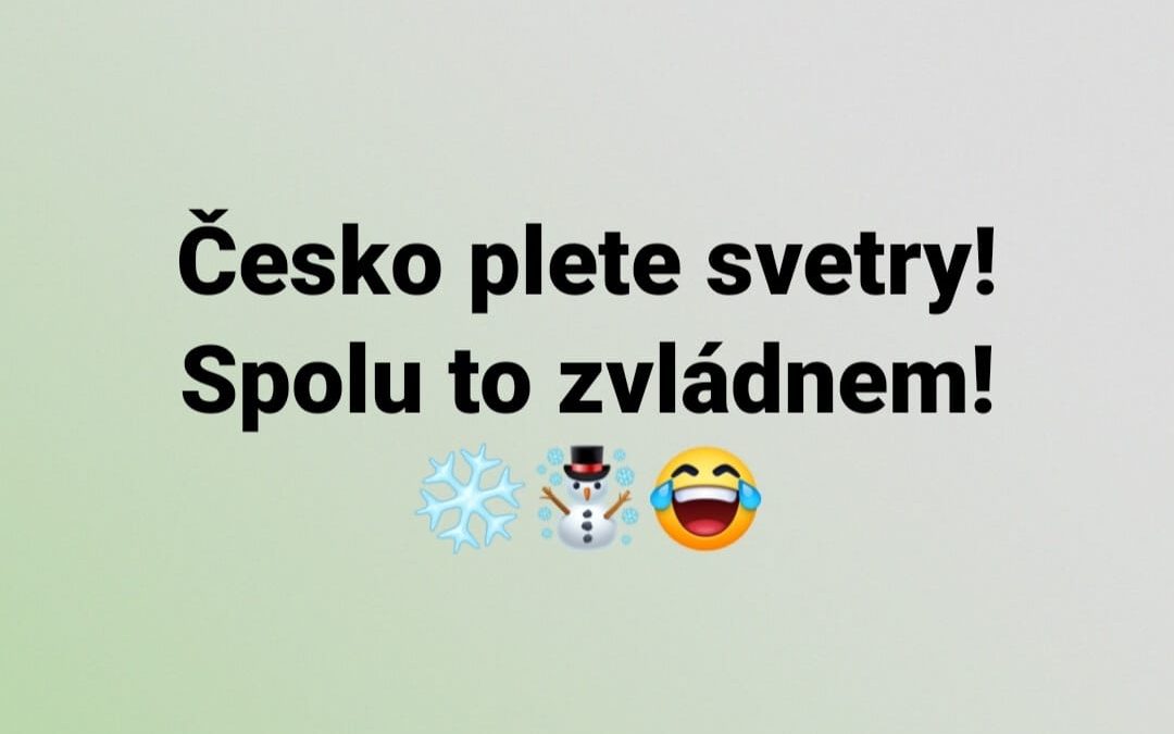 Česko plete svetry