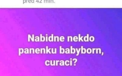 Nabidne nekdo panenku?